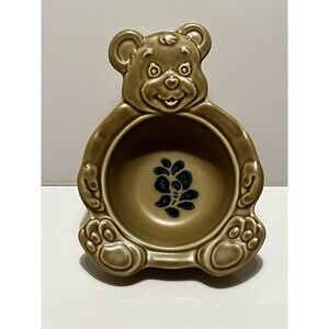 Vintage Discontinued Pfaltzgraff Folk Art Teddy Bear Porringer Cereal Bowl